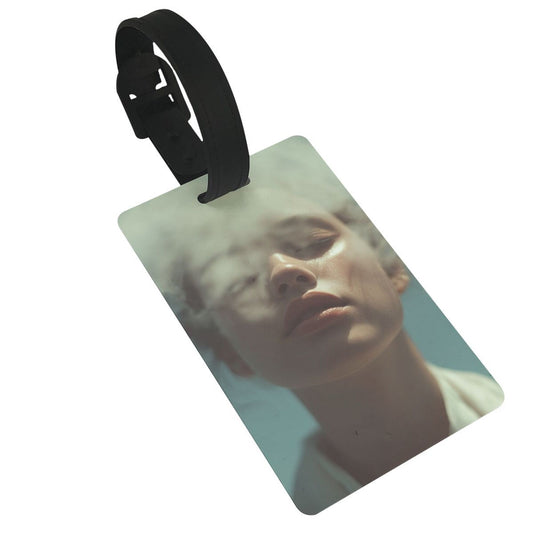Luggage Tag with Artistic Portrait Pattern (2 - piece set, Size 3.4”×2.1” )