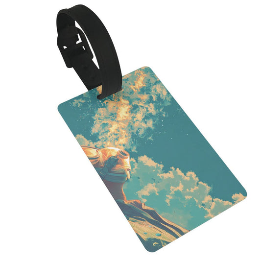Luggage Tag with Art Illustration Pattern (2 - piece set, Size 3.4”×2.1” )