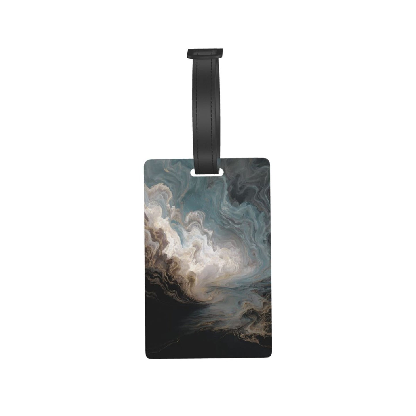 Luggage Tag with Artistic Fluid - Texture Pattern (2 - piece set, Size 3.4”×2.1” )