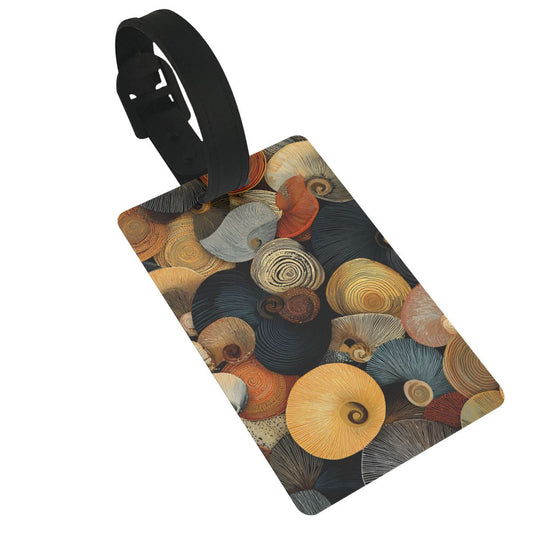 Luggage Tag with Retro Conch Pattern (2 - piece set, Size 3.4”×2.1” )